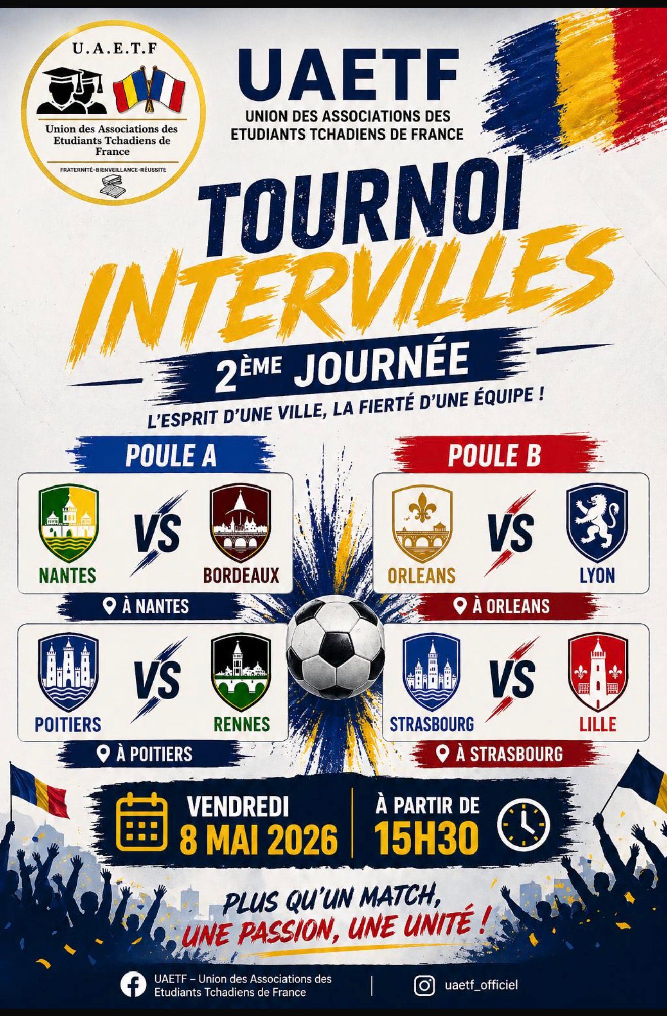 Tournoi de Football Inter-Villes des Tchadiens en France 3eme édition
